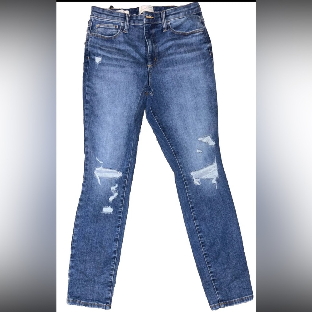 Universal Thread High- Rise Skinny Distressed Woman's Jeans 10 R - Picture 4 of 9